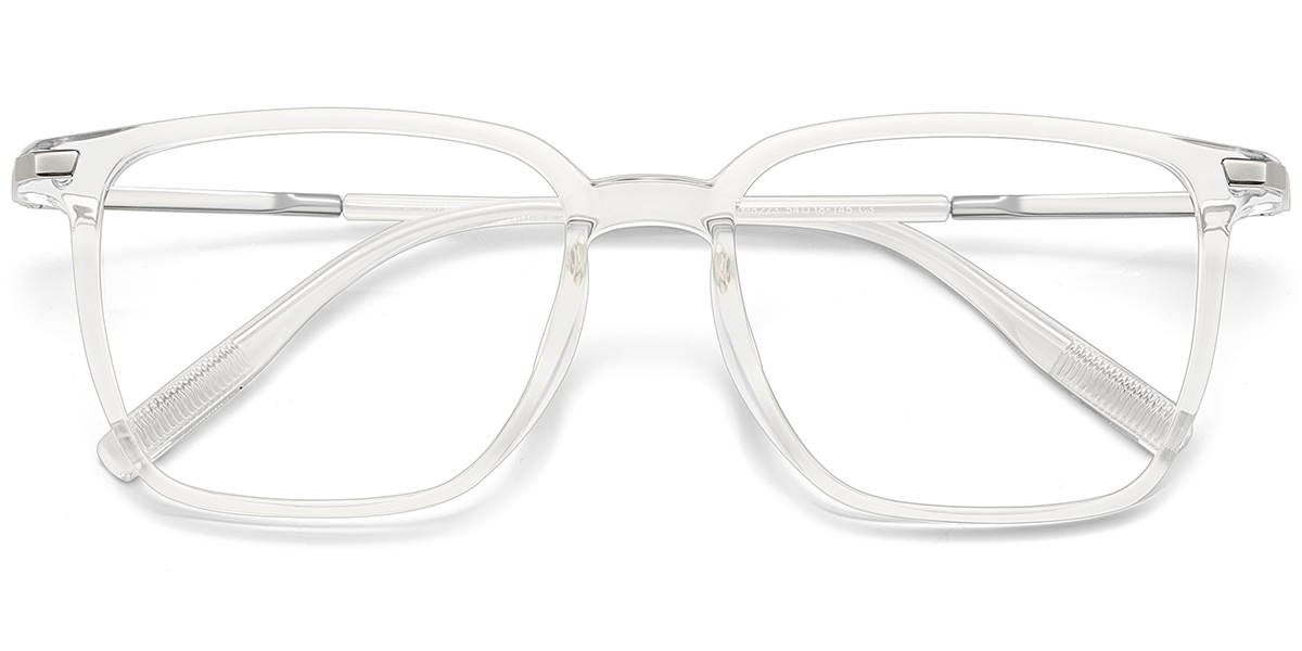 Acetate & Titanium Square Frame F10056