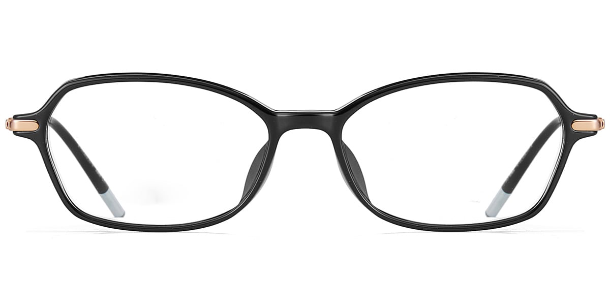 Acetate & Titanium Rectangle Frame black