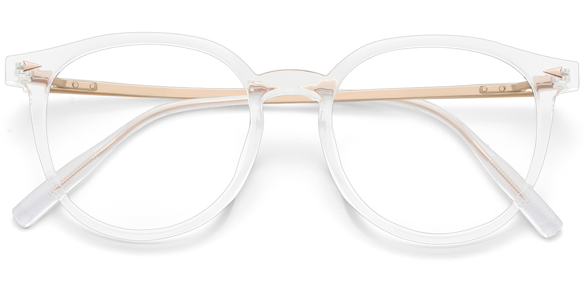 Acetate & Titanium Square Frame F10061