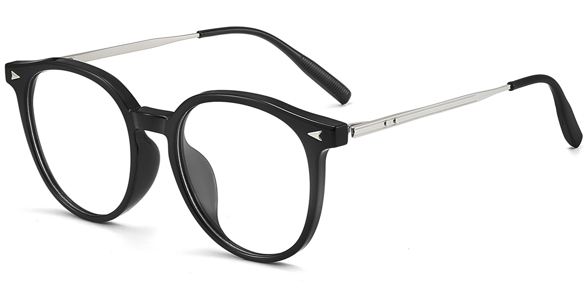 Acetate & Titanium Square Frame black