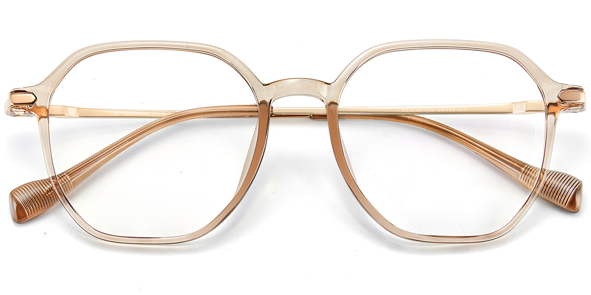 Acetate & Titanium Square Frame F10088