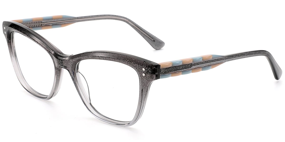 Acetate Square Frame gradient_grey