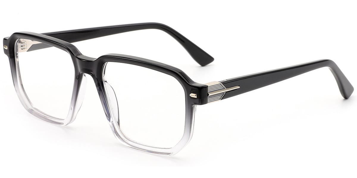 Acetate Square Frame gradient_black