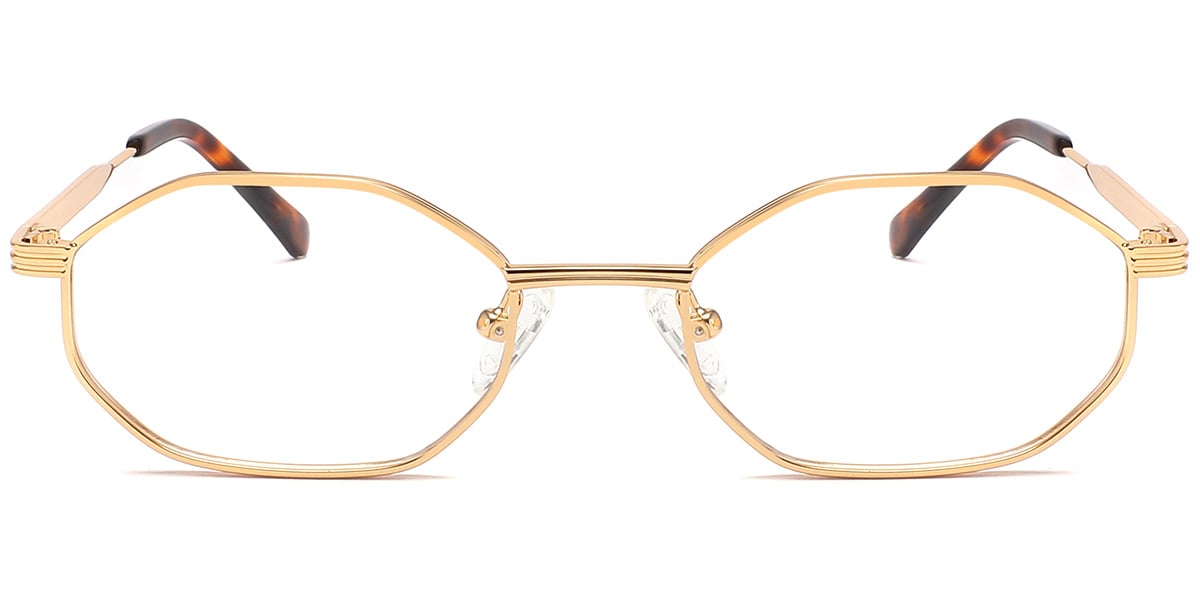Acetate Geometric Frame gold