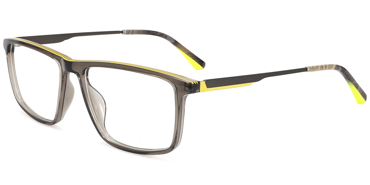 Acetate Rectangle Frame translucent-brown