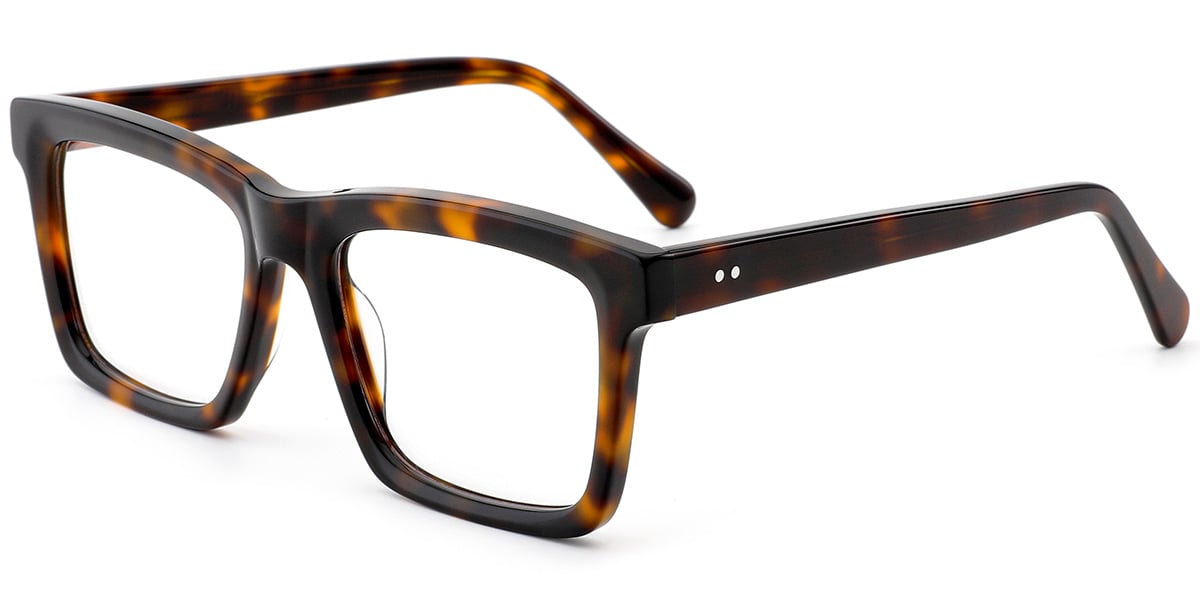 Acetate Square Frame tortoiseshell