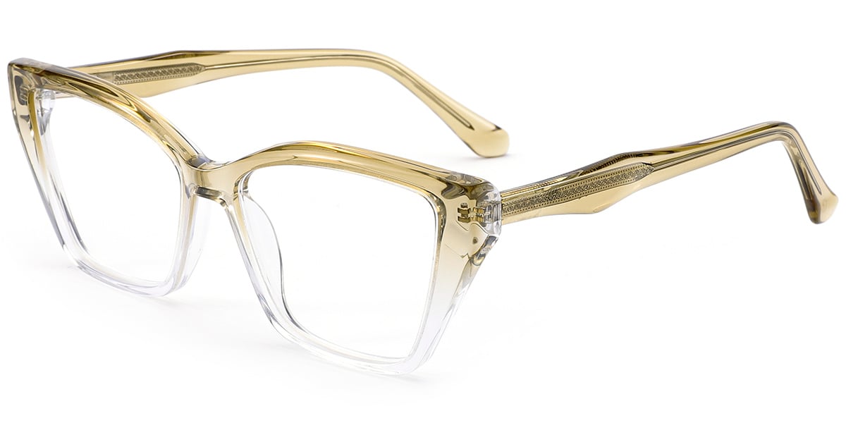 Acetate Square Frame gradient_green