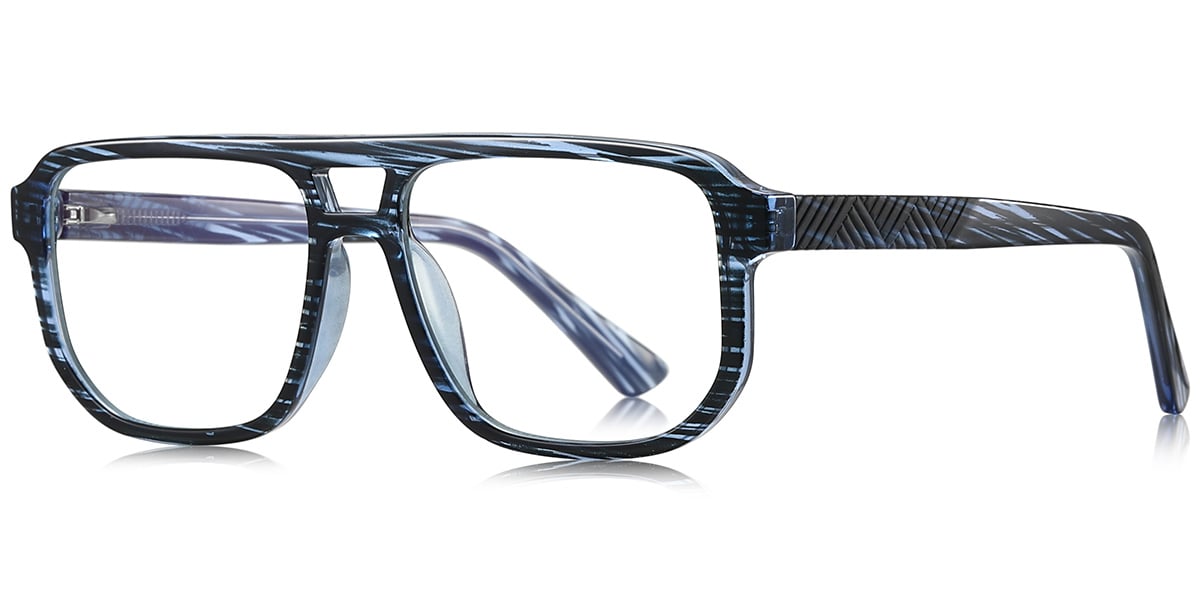Aviator Frame pattern-blue
