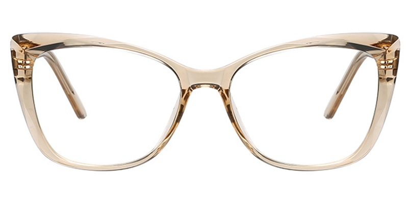 Cat Eye Frame translucent-brown