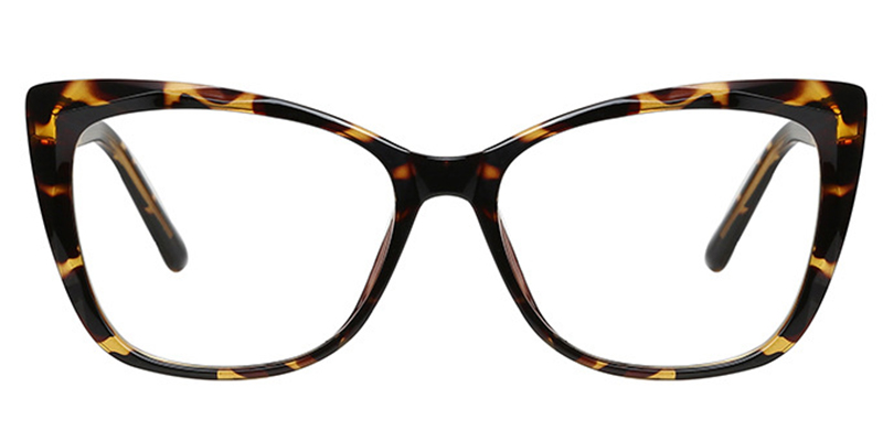 Cat Eye Eyeglasses translucent-brown