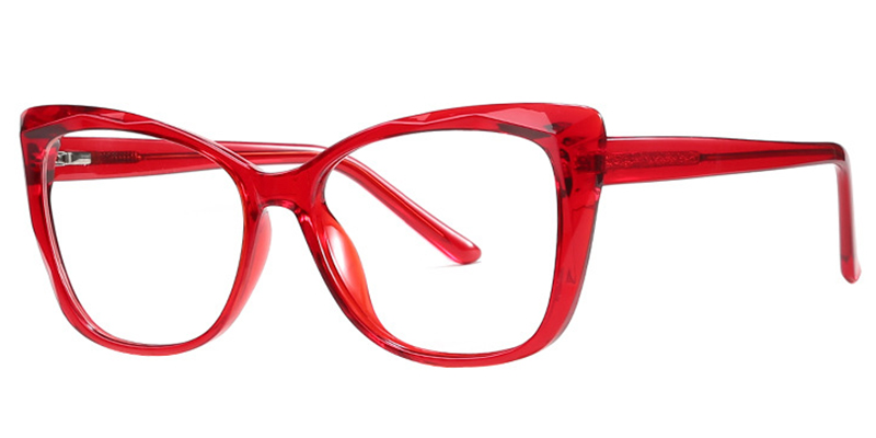 Cat Eye Frame red