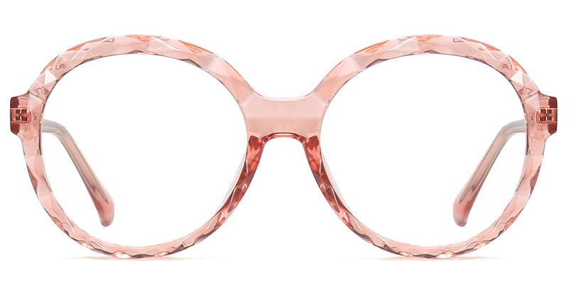 Round Frame translucent-pink