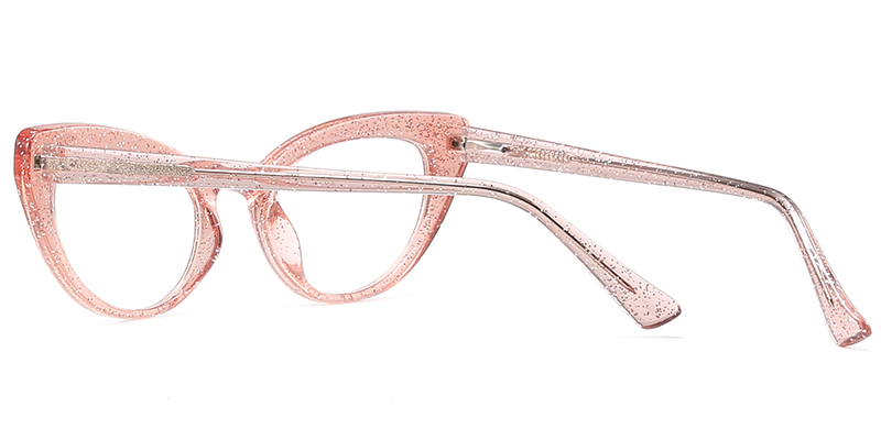 Cat Eye Eyeglasses glitter-pink