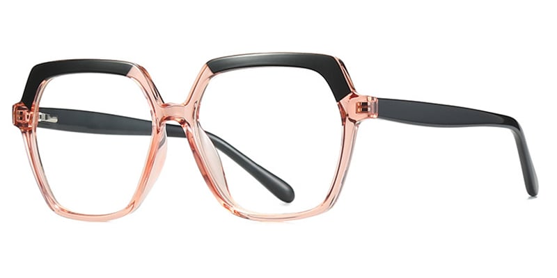 Geometric Eyeglasses pattern-pink