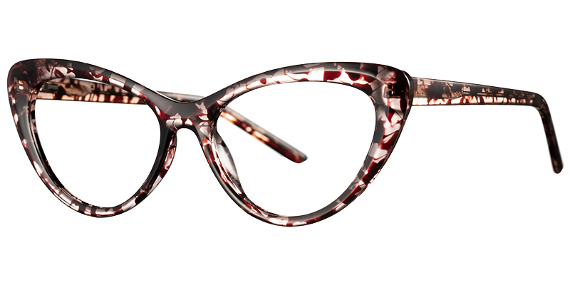 Cat Eye Eyeglasses pattern-red