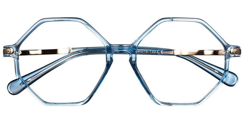 Geometric Eyeglasses blue