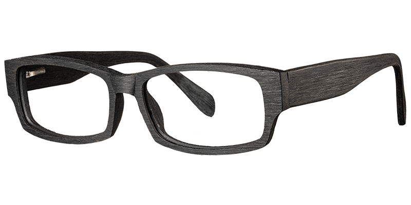 Acetate Rectangle Frame wood_texture-black