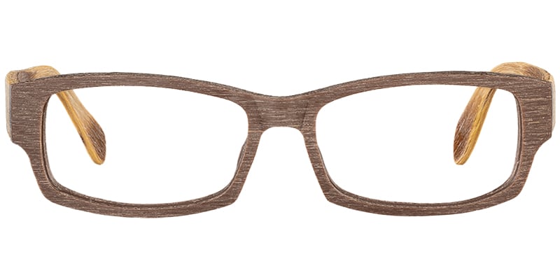 Acetate Rectangle Frame wood_texture-brown