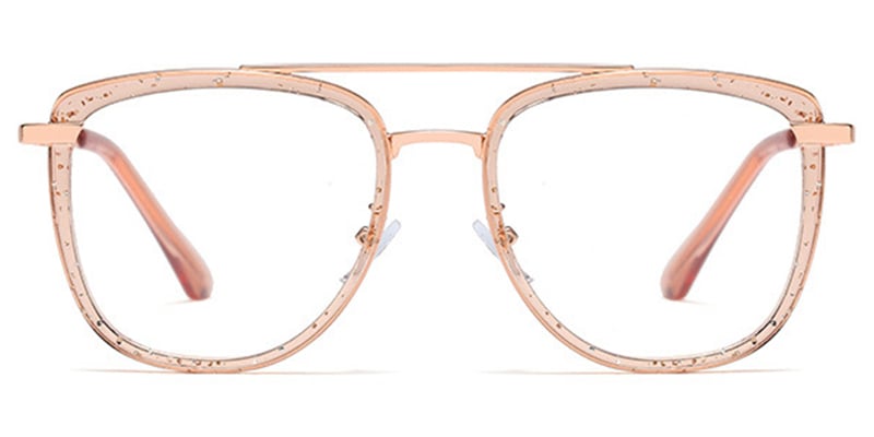 Aviator Eyeglasses glitter-pink