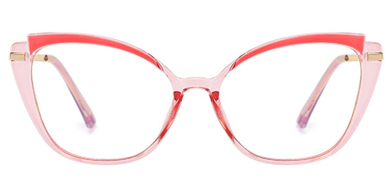 Cat Eye Frame translucent-pink