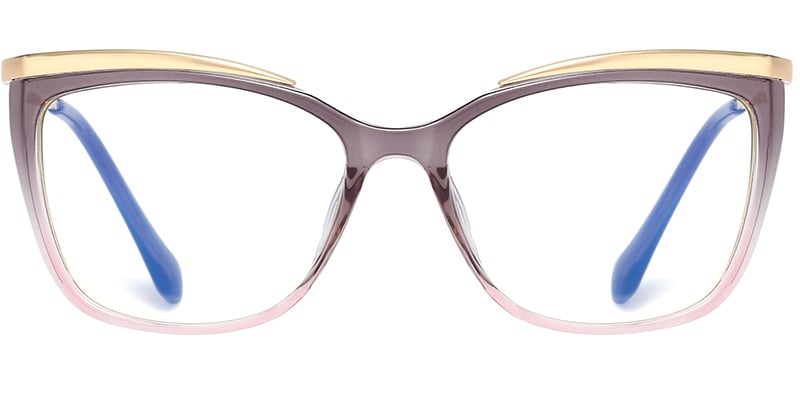 Cat Eye Frame pattern-grey