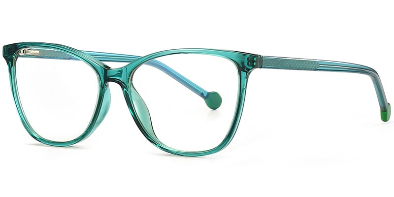 Cat Eye Frame translucent-green