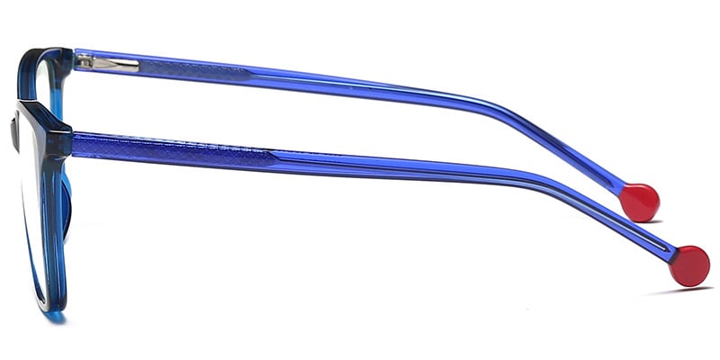 Cat Eye Frame translucent-blue