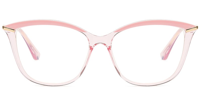 Cat eye Frame translucent-pink