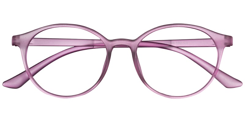 Round Frame translucent-purple