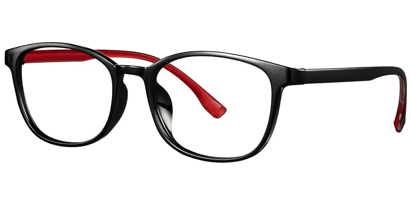 Rectangle Frame black-red