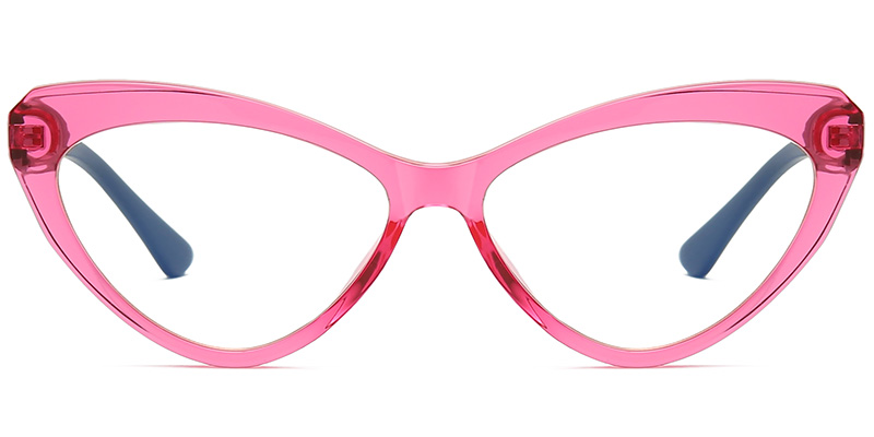 Cat eye Frame translucent-pink