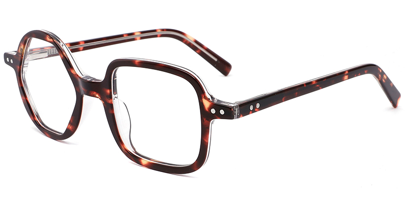 Acetate Geometric Frame tortoiseshell