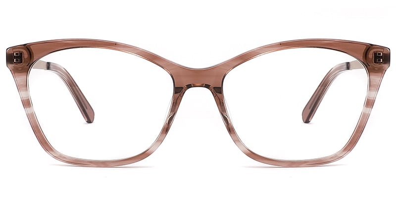 Rectangle Frame pattern-brown