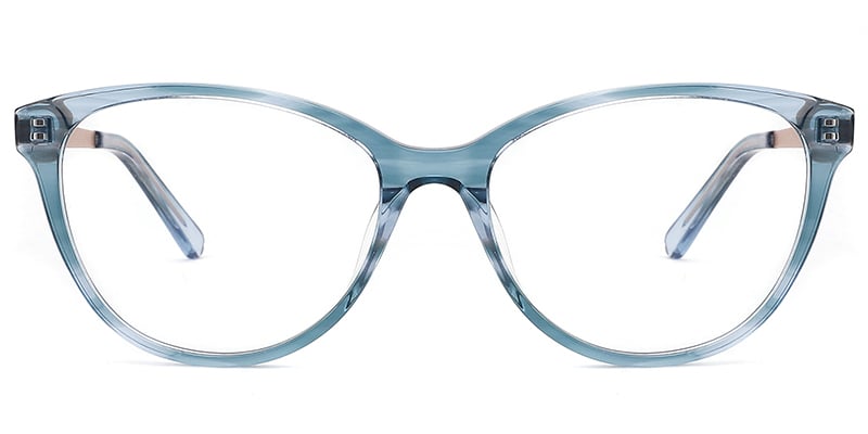 Oval Frame pattern-blue