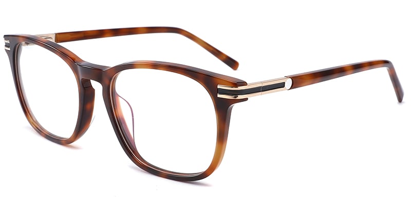 Acetate Square Frame tortoiseshell