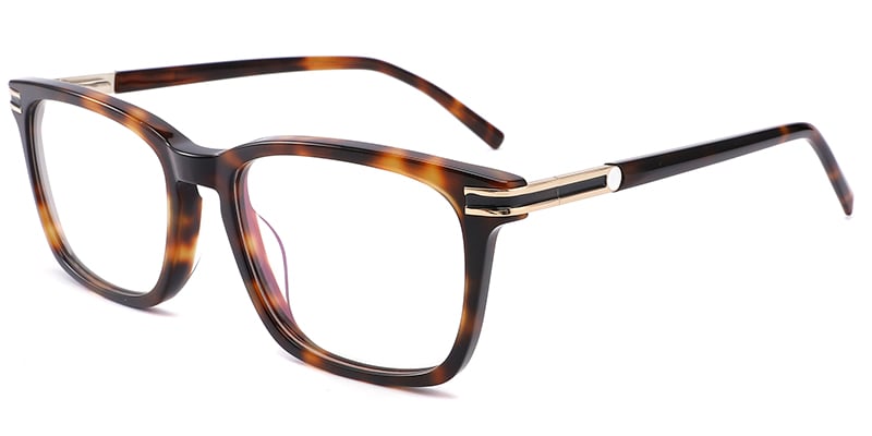 Acetate Rectangle Frame tortoiseshell