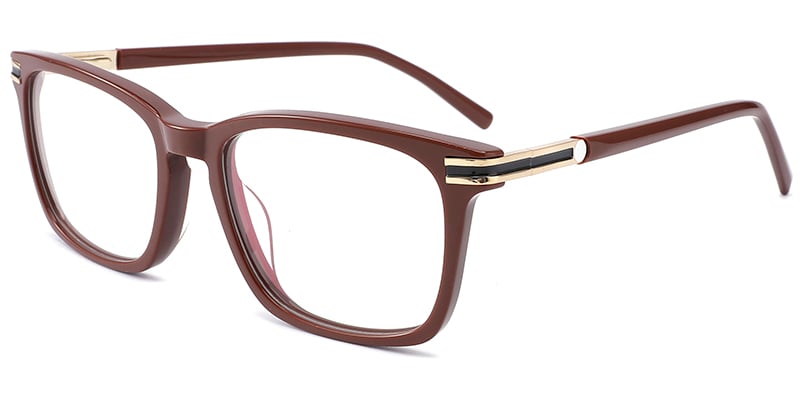 Acetate Rectangle Frame brown