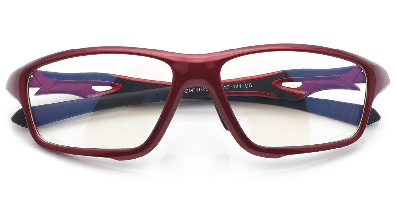 Rectangle Frame pattern-red