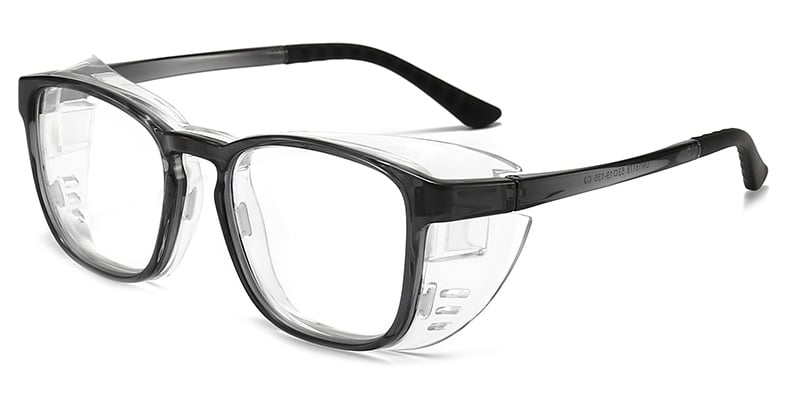 Rectangle Goggles translucent-grey