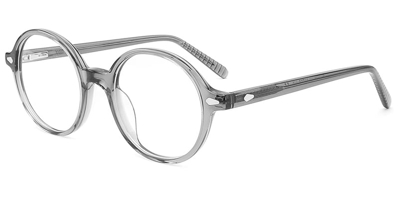 Acetate Oval Frame translucent-grey