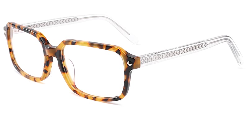 Acetate Rectangle Frame tortoiseshell