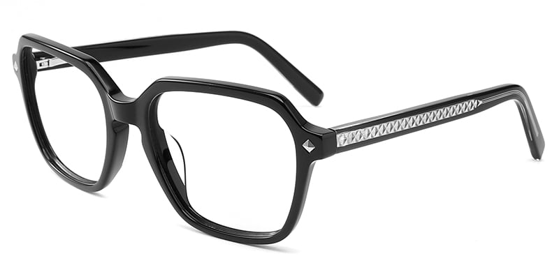 Acetate Rectangle Frame black