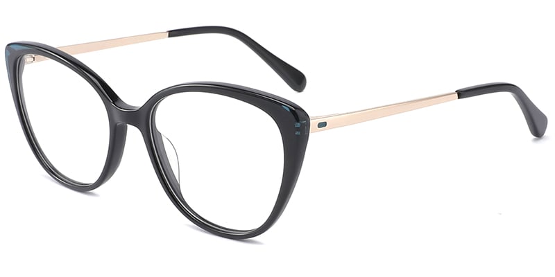 Acetate Cat Eye Frame black