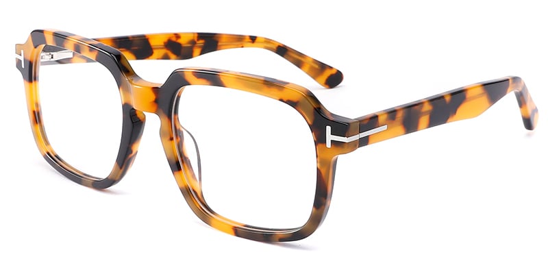 Acetate Square Frame tortoiseshell