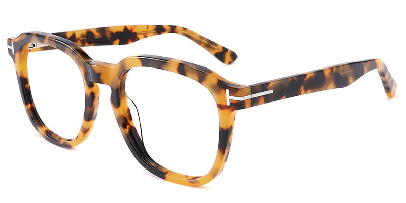 Acetate Square Frame tortoiseshell