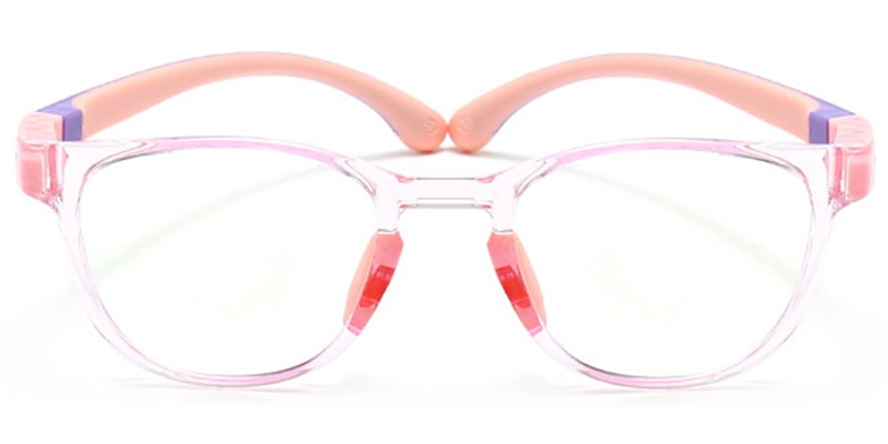 Kids TR Oval Frame translucent-pink