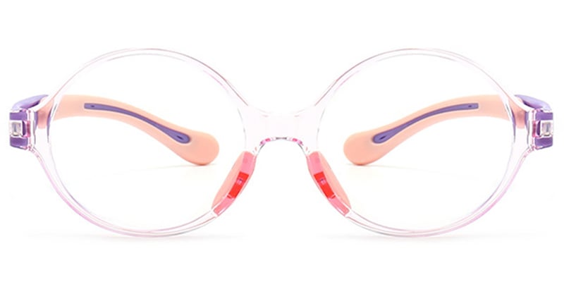 Kids TR Round Frame translucent-pink