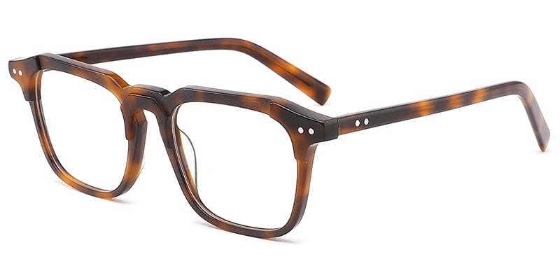 Acetate Square Frame tortoiseshell