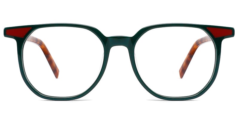 Acetate Square Frame dark_green