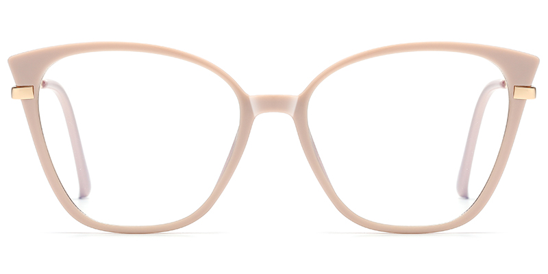 Cat Eye Clip-Ons Frame brown